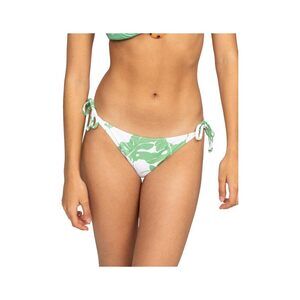 Roxy Women's Green/White Cheeky Tie Side Bikini Swim Bottoms M NWT